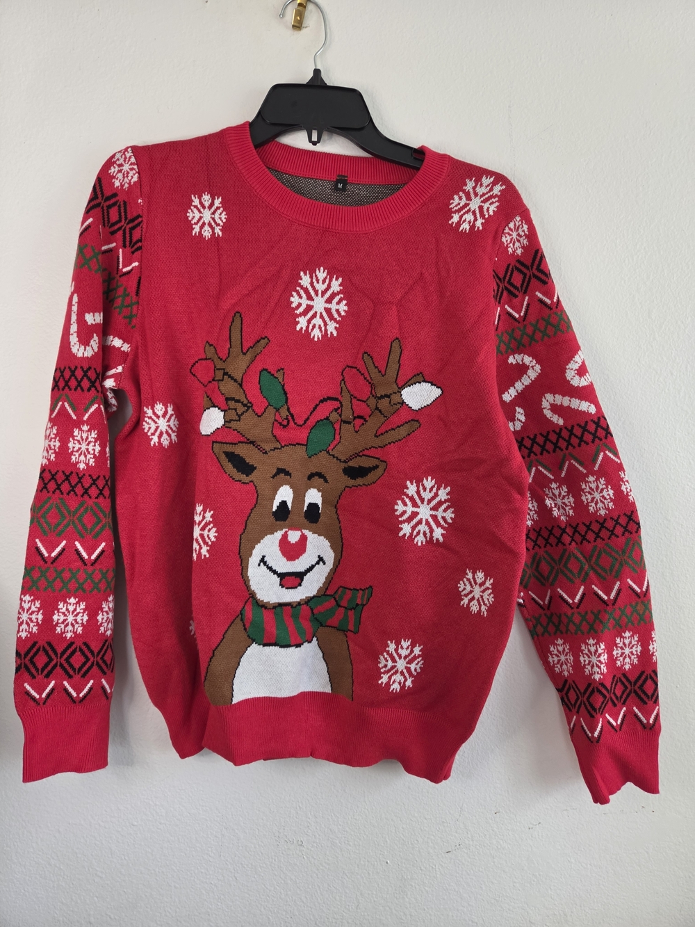 Red Reindeer Holiday Sweater - Men